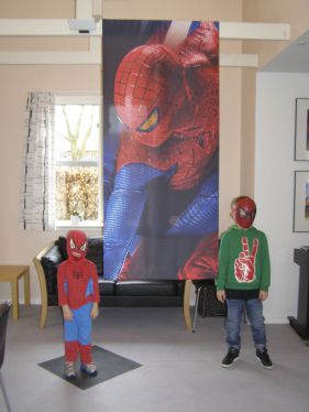 Spiderman på besøg på Forsøgsgården
